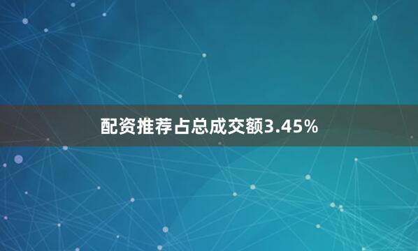 配资推荐占总成交额3.45%